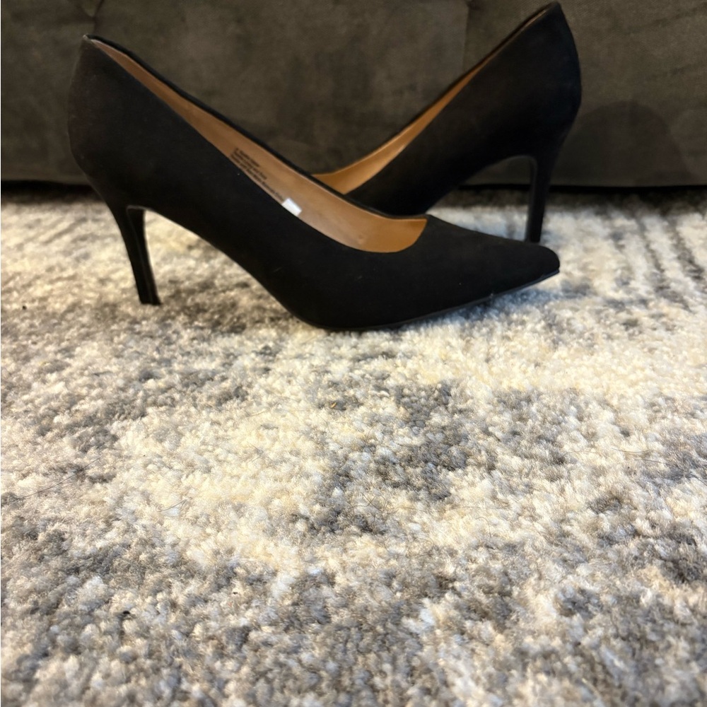 Target Black Suede Heels Classic Stiletto